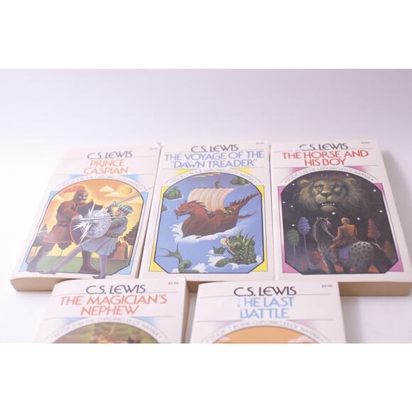Chronicles of Narnia, C S Lewis, Book Set, 1970, Collier Books, ~ 250709-WH 427 - Picture 2 of 3